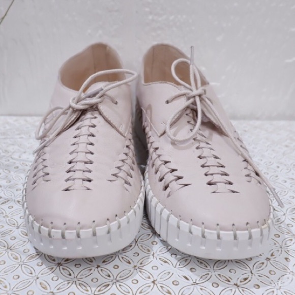 SILENT D ANTHROPOLOGIE LEATHER HUBERT SNEAKERS ✨ LIKE NEW - Picture 7 of 8